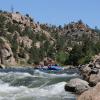 Colorado Rafting Picture of Getting ready to drop into Zoom Flume - Browns Canyon